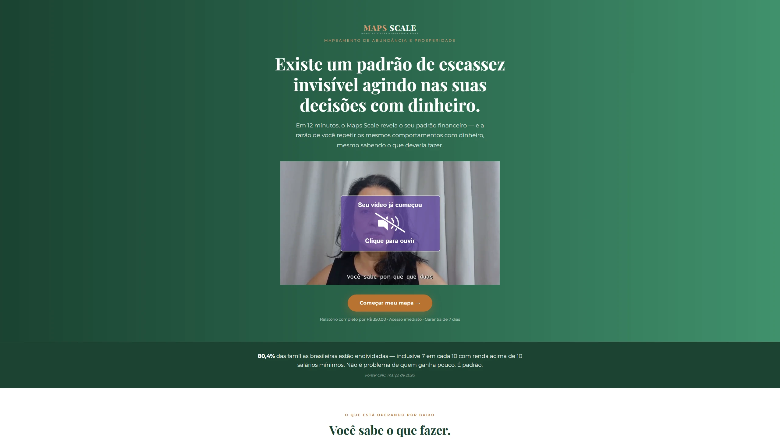Página inicial de MapsScale